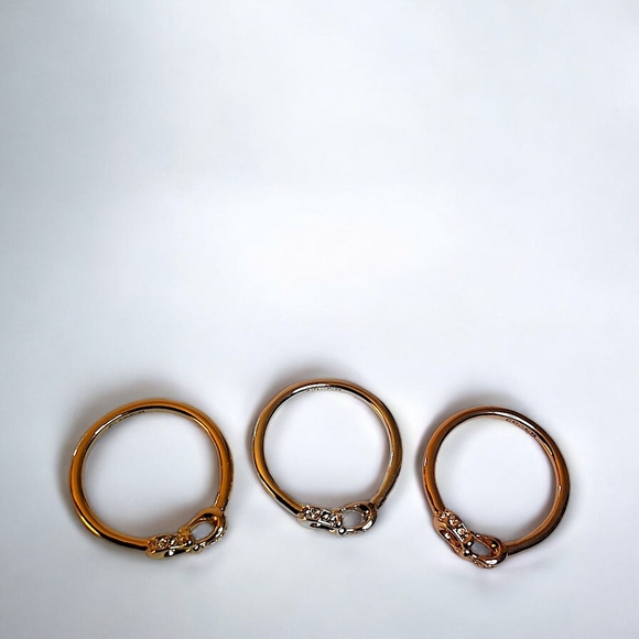 Coach Signature Turnlock Ring Trio – Size 7 - Picture 7 of 9